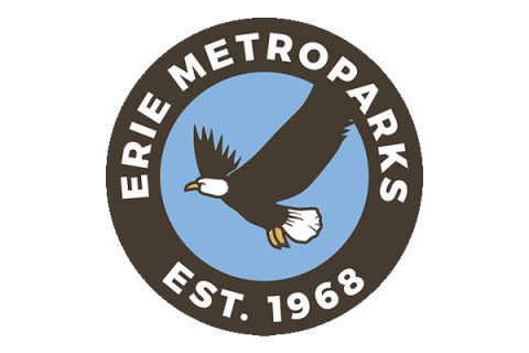 Erie MetroParks flying eagle logo