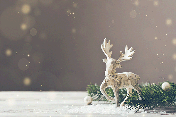 holiday reindeer figurine